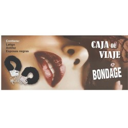 Diverty Sex Bondage Box ar roku dzelžiem, pātagu un masku