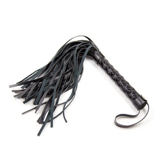 Latetobed Bdsm Line Flogger dimanta raksts ar metāla aparatūru 39 cm melns