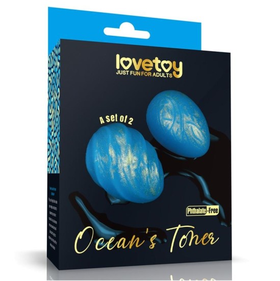 Lovetoy Набор шариков Кегеля с тонером Oceans, 2 шт.