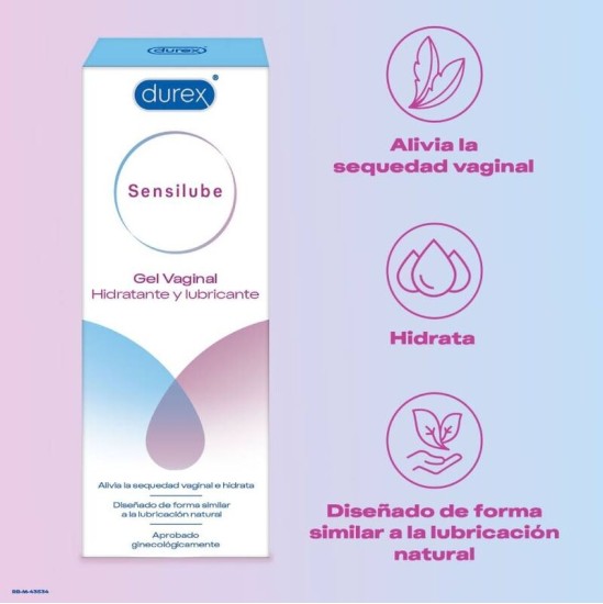 Durex Lubes DUREX - SENSILUBE GEL MITRINĀJOŠS LUBE 40 ML