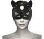 Coquette Accessories COQUETTE CHIC DESIRE - VEGAN LEATHER MASK WITH CAT EARS