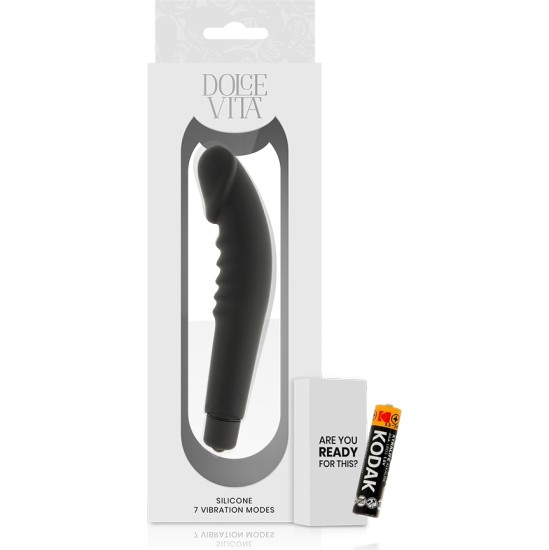 Dolce Vita REALISTIC PLEASURE melns SILICONE