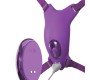 Fantasy For Her BUTTERFLY HARNESS, VIBRATING RECHARGEABLE & REMOTE CONTROL PURPLE