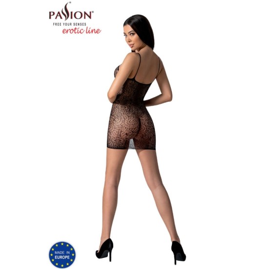 Passion Woman Tīkliņtērps PASSION - BS096 Melna BODYSTOCKING Viens izmērs