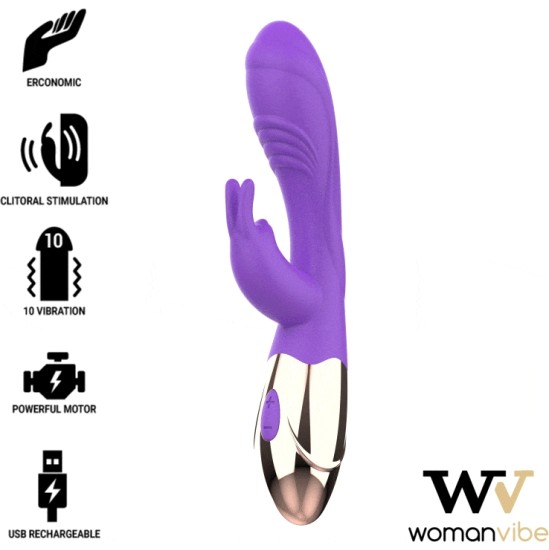 Womanvibe VIORA SILICONE RECHARGEABLE VIBRATOR