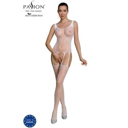 Passion Woman Bodystockings PASSION - ECO COLLECTION BODYSTOCKING ECO BS007 WHITE