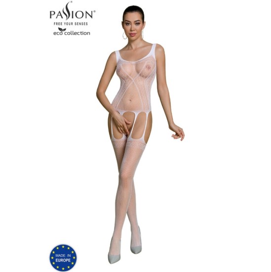 Passion Woman Bodystockings PASSION - EKO KOLEKCIJA BODYSTOCKING ECO BS007 WHITE