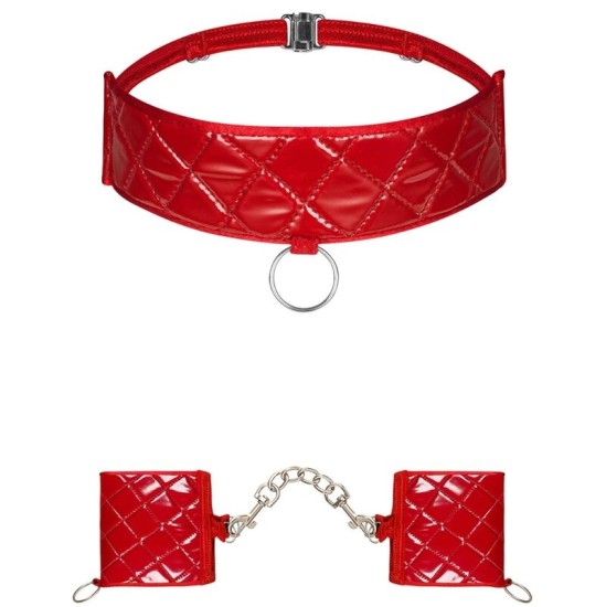 Obsessive Accessories OBSESSIVE - HUNTERIA HANDCUFFS AND CHOKER