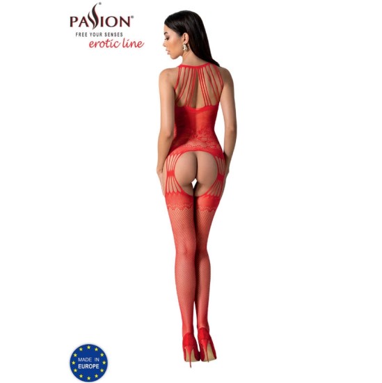 Passion Woman Bodystockings PASSION - BS095 RED BODYSTOCKING VIENS IZMĒRS