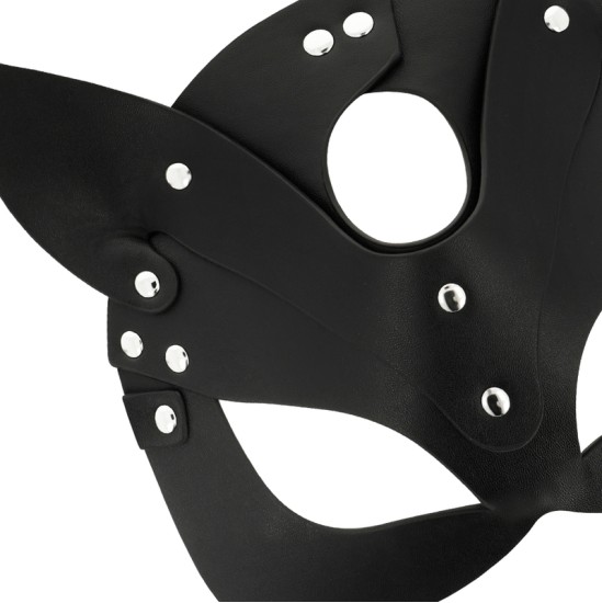 Coquette Accessories COQUETTE CHIC DESIRE - VEGAN LEATHER MASK WITH CAT EARS