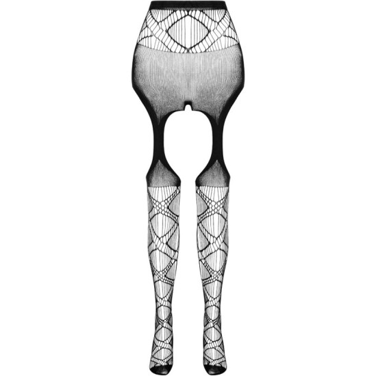 Passion Woman Garter & Stock PASSION - EKO KOLEKCIJA BODYSTOCKING ECO S005 BLACK