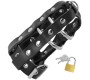 Darkness Bondage DARKNESS - LEATHER CHASTITY CAGE WITH LOCK