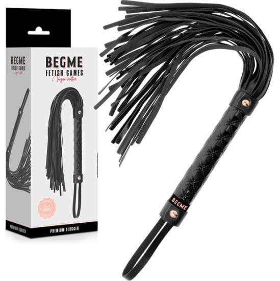 Begme Black Edition BEGME - ФЛОГГЕР ИЗ ВЕГАНСКОЙ КОЖИ, ЧЕРНОЕ ИЗДАНИЕ