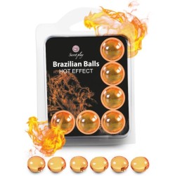 Secretplay Cosmetic SECRETPLAY - SET 6 BRAZILIAN BALLS SILTUMA EFEKTS