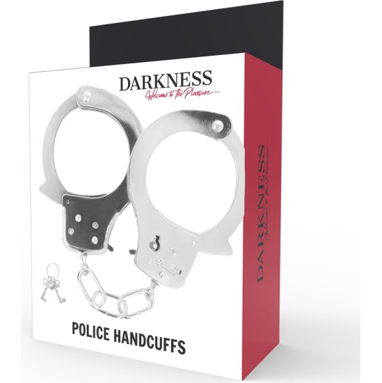 Darkness Bondage DARKNESS - METAL HANDCUFFS WITH KEYS