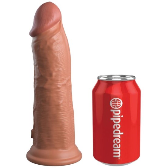 King Cock ELITE - REĀLISTS SILIKONA DILDO 20,3 CM KARAMELE