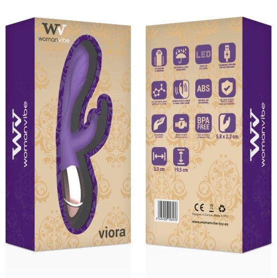 Womanvibe VIORA SILICONE RECHARGEABLE VIBRATOR