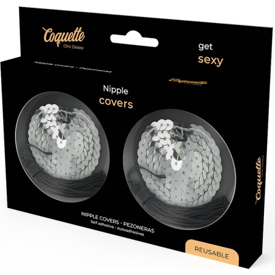 Coquette Accessories COQUETTE CHIC DESIRE - SILVER NIPPLE COVER