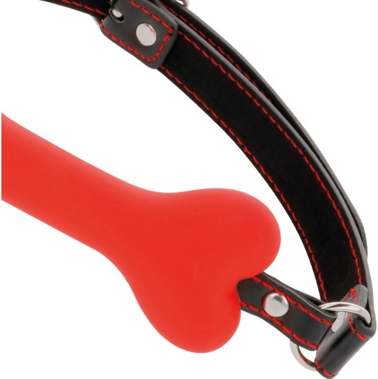 Darkness Bondage DARKNESS - RED BONE SILICONE GAG