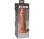 King Cock ELITE - REĀLISTS SILIKONA DILDO 20,3 CM KARAMELE