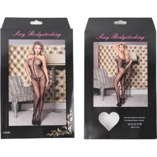 Queen Lingerie HALTER NECK BODYSTOCKING SL