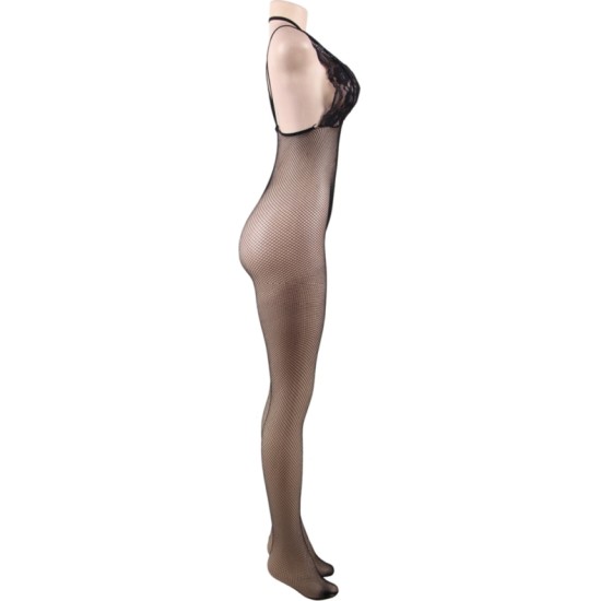 Queen Lingerie FISHNET SHEER OPEN CROTH BODYSTOCKING S-L