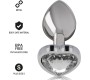 Intense Anal Toys INTENSE - METAL ALUMINUM ANAL PLUG HEART WHITE SIZE S