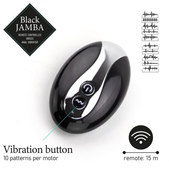 Feelztoys Black Jamba Anal Vibrator