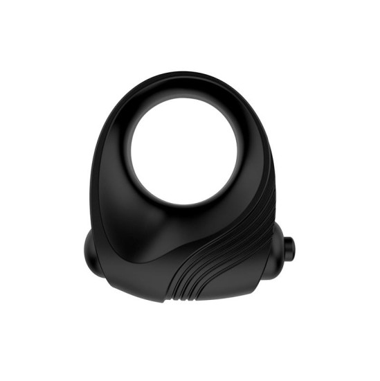 Latetobed Romeri Ring + Vibrating Bullet Silicone Black