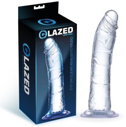 Glazed Reālistisks dildo kristāla materiāls 21,5 cm