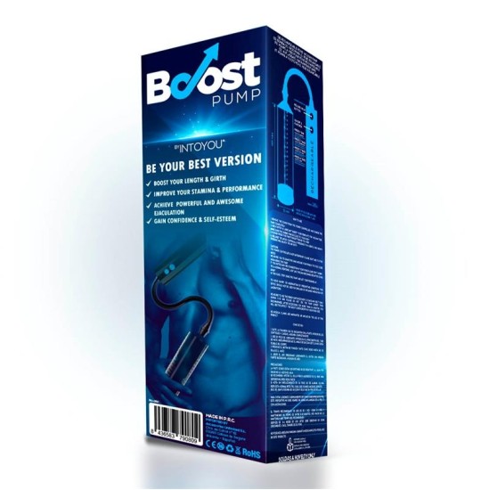 Boost Pumps Penis Pump with Remote ontrol PSX05 USB Rechargeable Clear