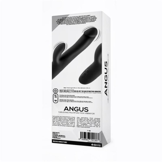 Tardenoche Вибратор Angus с толкающим движением, 2 двигателя, силиконовый USB