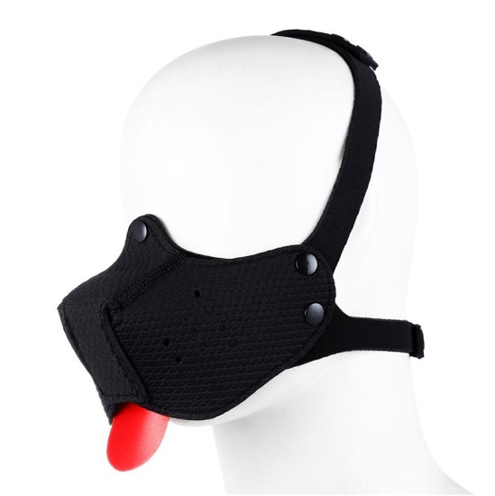 A-Gusto Neoprene Puppy Face Mask Adjustable and Desmontable Black