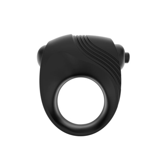 Latetobed Romeri Ring + Vibrating Bullet Silicone Black