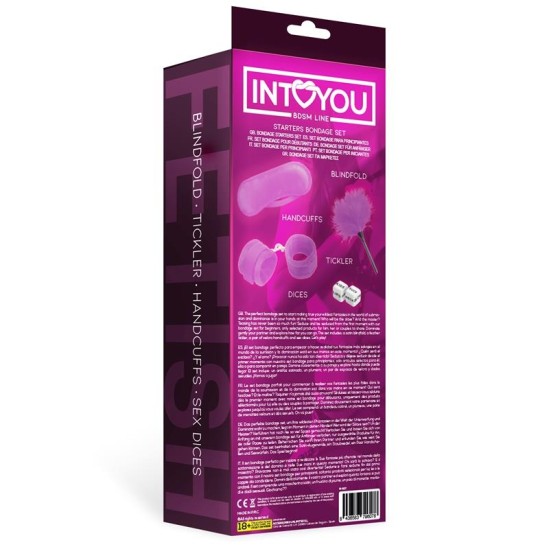 Intoyou Bdsm Line Набор для бондажа для начинающих, 4 предмета, фиолетовый