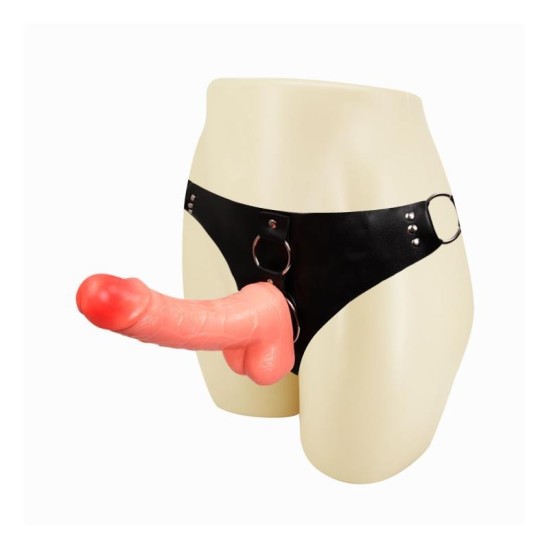 Baile Strap-On with Dildo and Testicles Flesh 18,3 cm