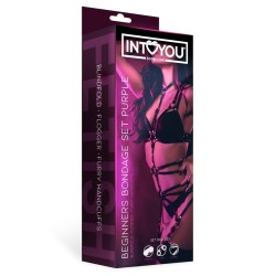 Intoyou Bdsm Line Набор для бондажа для начинающих, 3 предмета, фиолетовый