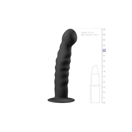 Easytoys Silikoninis dildo - juodas