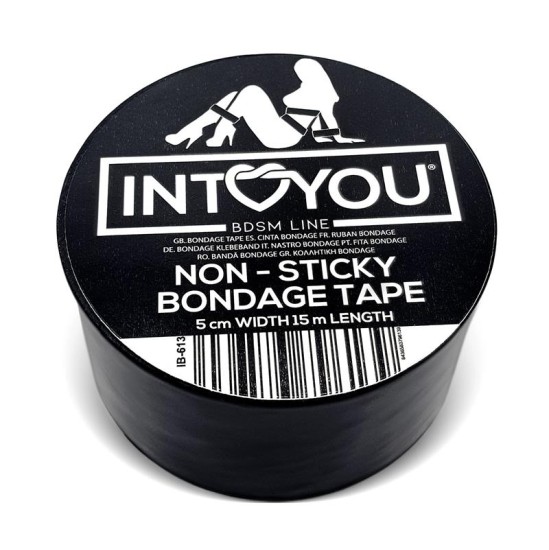 Intoyou Bdsm Line Bondage Tape Non-Sticky Black 15 meters