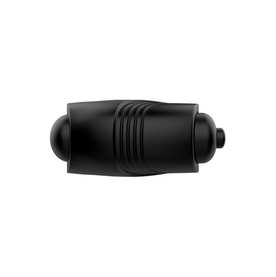 Latetobed Romeri Ring + Vibrating Bullet Silicone Black