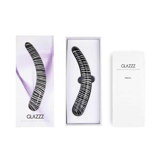 Feelztoys Glazz Glass Dildo Dark Desire