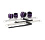 Bondage Play Double Spreader Bar with Suffs Adjustable Purple