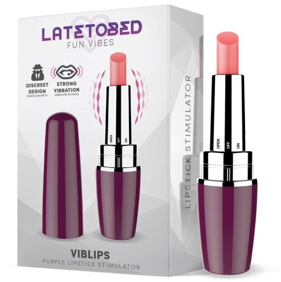 Latetobed Viblips Lipstick Stimulator Purple