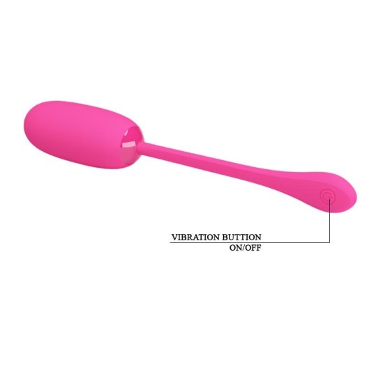 Prettylove Vibrating Egg Julius USB Silicone Pink