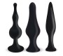 Moove Set of 3 Butt Plugs Black