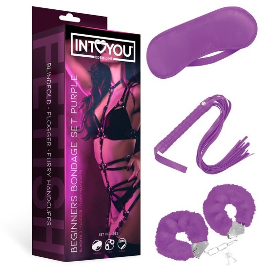 Intoyou Bdsm Line Iesācēju Bondage Set3 Pieces Purple