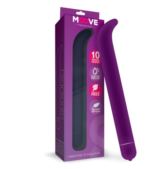 Moove Vibe Stimulator G-spot 10 funkcijas Purpurs