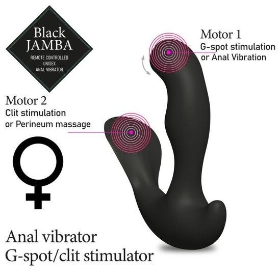 Feelztoys Black Jamba Anal Vibrator