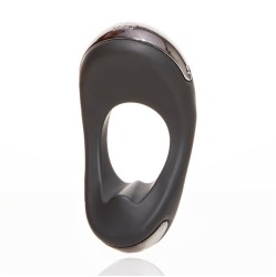 Hot Octopuss Atom Plus virbreeriv peeniserõngas ja perianaalne stimulaator, must