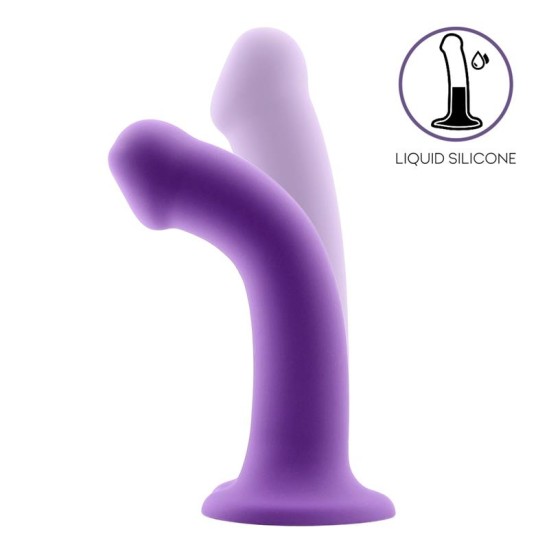 Action Bouncy Skystas silikoninis dildo Hiper Flexible 7,5–19 cm Dydis L Violetinė